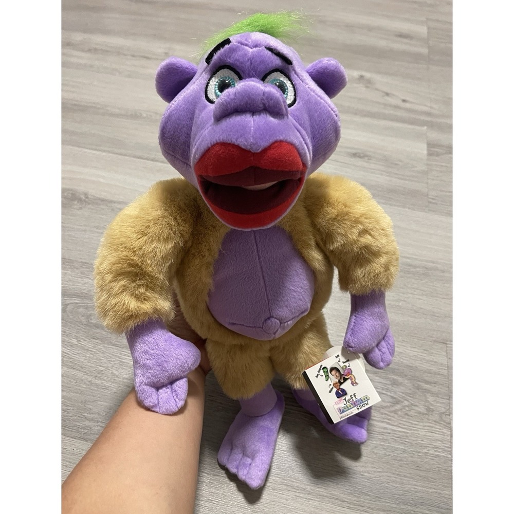 Jeff Dunham Peanut Plush Talking Doll 18" Purple Monkey Character NWT WORKS!!‎